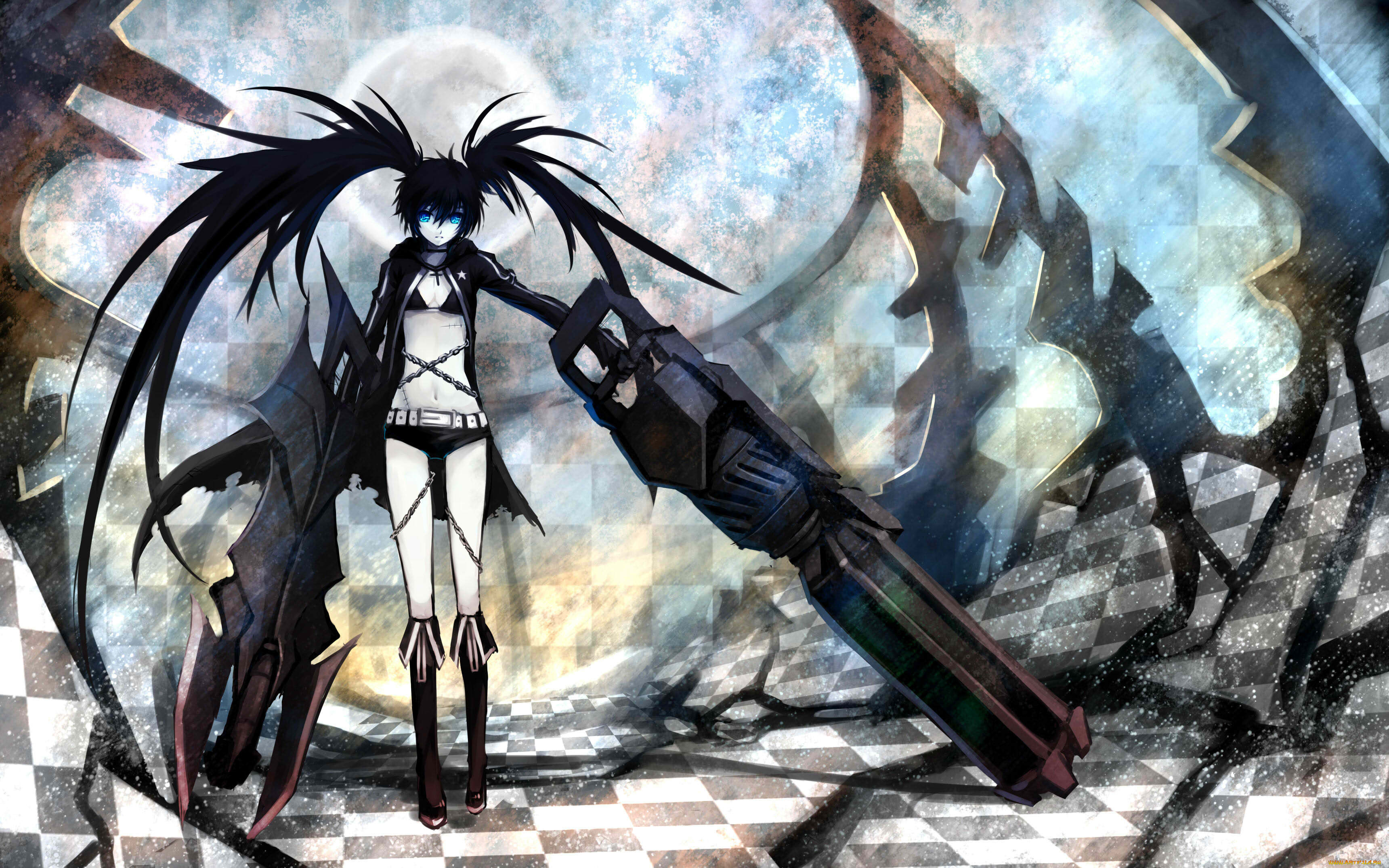 , black rock shooter, black, rock, shooter, kuroi, mato, kbk1234, , , 